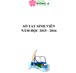 Sổ tay sinh viên 2015 - 2016